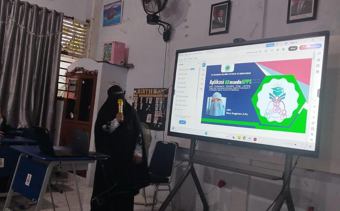 Pendidik TK WIS 03 Makassar berhasil menorehkan prestasi pada Lomba Pembelajaran Digital Inovatif Berbasis Deep Learning